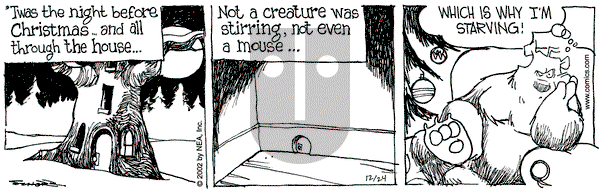 The Grizzwells on Tuesday December 24, 2002 Comic Strip