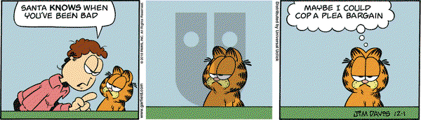 Garfield on Wednesday December 1, 2010 Comic Strip