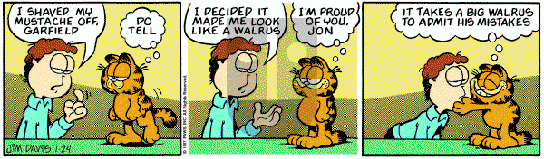 Garfield on Saturday January 24, 1987 Comic Strip