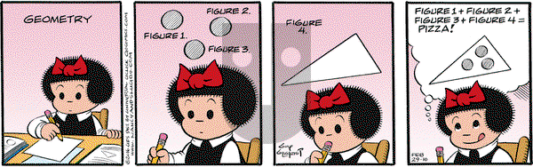 Nancy on Monday February 29, 2016 Comic Strip