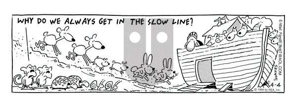Frank and Ernest on Monday April 4, 1994 Comic Strip