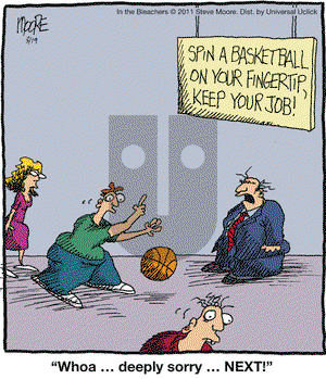 In the Bleachers on Saturday March 19, 2011 Comic Strip