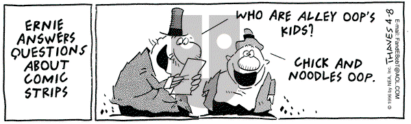 Frank and Ernest - Monday April 8, 1996 Comic Strip