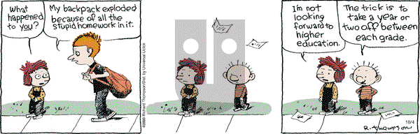 Cul de Sac on Saturday October 4, 2014 Comic Strip