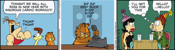 Garfield on Monday December 31, 2012 Comic Strip