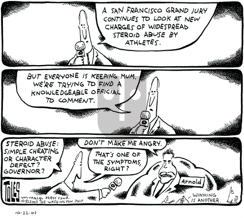 Tom Toles on Wednesday October 22, 2003 Comic Strip