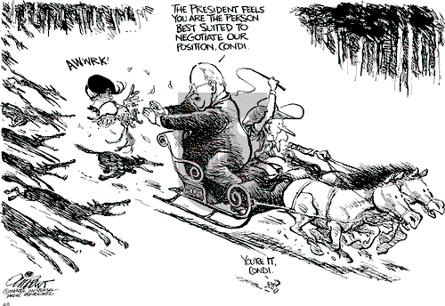 Pat Oliphant on Monday April 5, 2004 Comic Strip