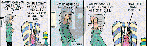 Grand Avenue on Monday April 7, 2025 Comic Strip