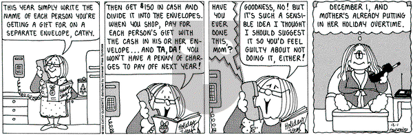 Cathy Classics on Wednesday December 1, 1993 Comic Strip
