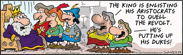 Frank and Ernest on Thursday August 22, 2019 Comic Strip