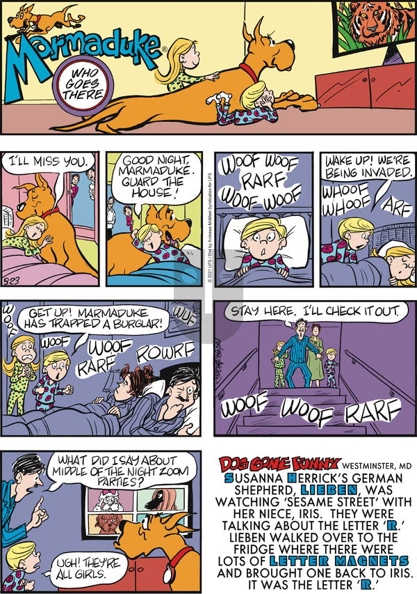 Marmaduke on Sunday May 23, 2021 Comic Strip