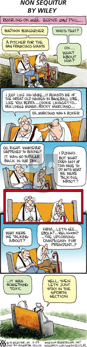 Non Sequitur on Sunday November 23, 2014 Comic Strip