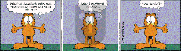 Garfield on Monday September 10, 2012 Comic Strip