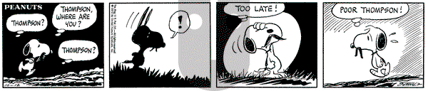 Peanuts on Thursday October 12, 1972 Comic Strip