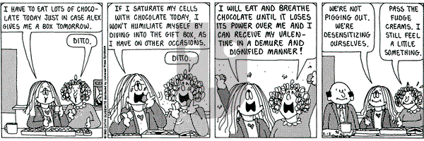 Cathy Classics on Monday February 13, 1995 Comic Strip