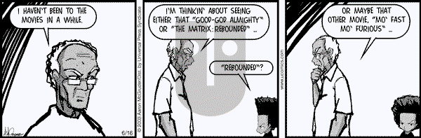 The Boondocks on Monday January 17, 2011 Comic Strip