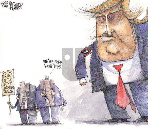 Matt Davies on Thursday March 17, 2016 Comic Strip