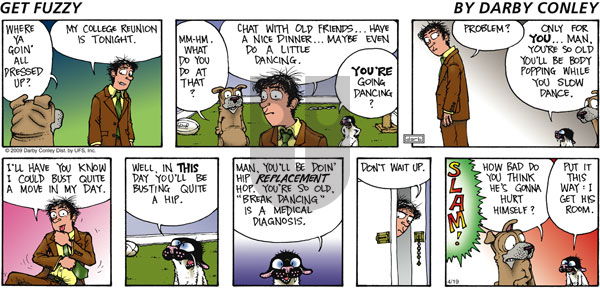 Get Fuzzy on Sunday April 19, 2009 Comic Strip