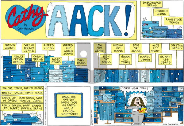 Cathy Classics on Thursday November 22, 2001 Comic Strip