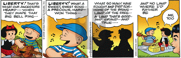 Nancy on Friday July 4, 2008 Comic Strip