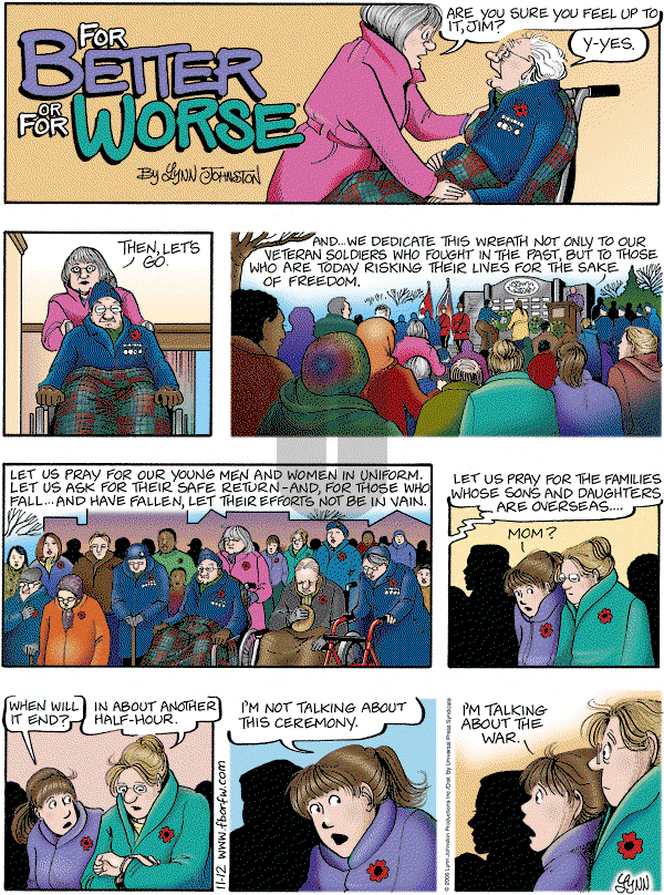 For Better or For Worse - Sunday November 12, 2006 Comic Strip