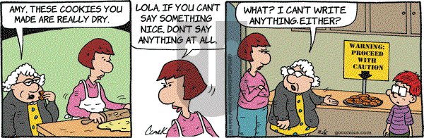 Lola on Thursday February 6, 2014 Comic Strip