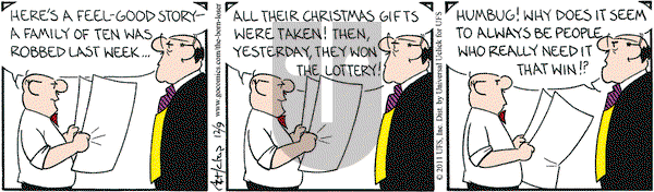 The Born Loser on Friday December 9, 2011 Comic Strip
