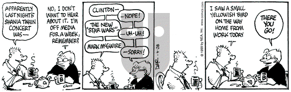 Betty on Wednesday April 28, 1999 Comic Strip