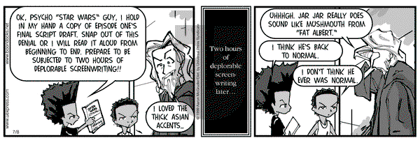 The Boondocks on Thursday July 8, 1999 Comic Strip