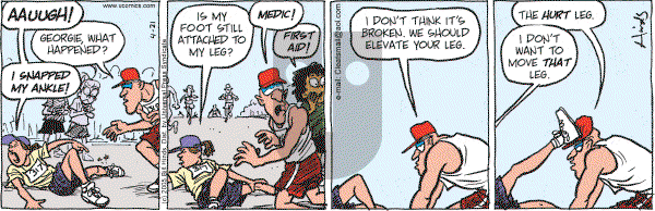 Cleats - Thursday April 21, 2005 Comic Strip