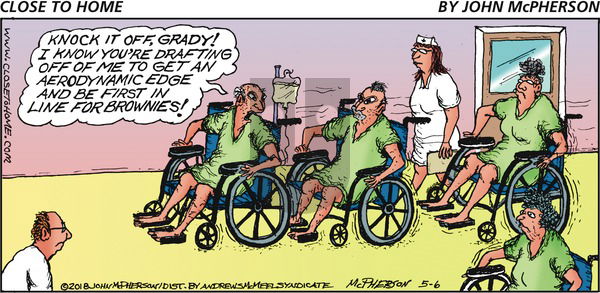 Close to Home on Sunday May 6, 2018 Comic Strip