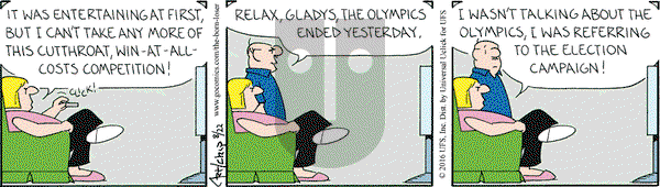 The Born Loser on Monday August 22, 2016 Comic Strip