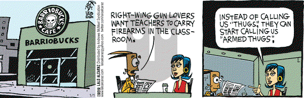 La Cucaracha on Monday January 1, 2018 Comic Strip