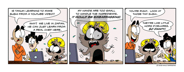 Little Fried Chicken and Sushi on Wednesday November 6, 2024 Comic Strip