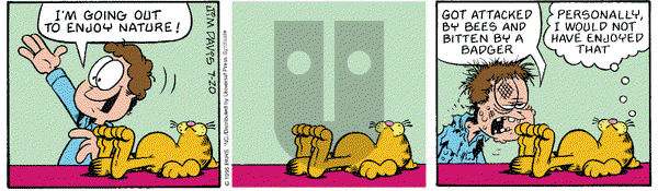 Garfield on Saturday July 20, 1996 Comic Strip