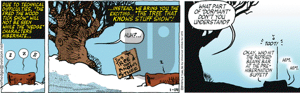 Over the Hedge on Tuesday January 14, 2014 Comic Strip