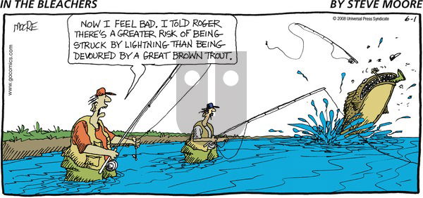 In the Bleachers on Sunday June 1, 2008 Comic Strip