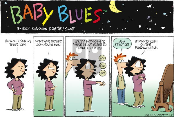 Baby Blues on Sunday January 4, 2015 Comic Strip