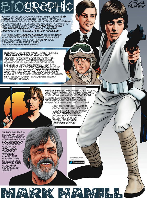 Biographic on Sunday December 6, 2015 Comic Strip