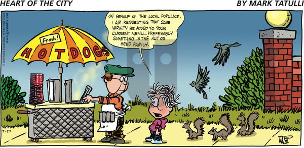 Heart of the City on Sunday July 24, 2016 Comic Strip