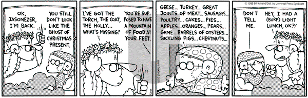 FoxTrot on Monday December 14, 1998 Comic Strip