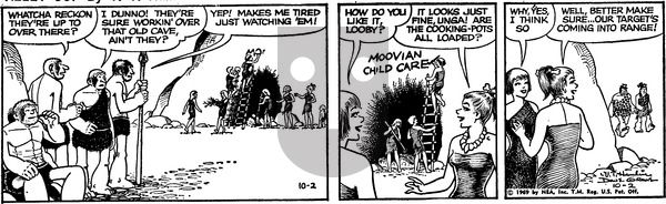 Alley Oop on Thursday October 2, 1969 Comic Strip