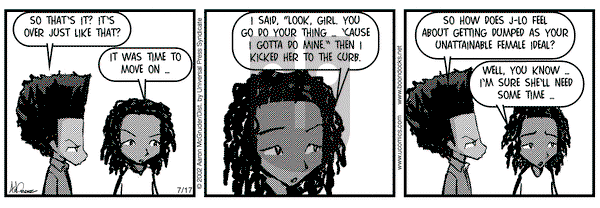 The Boondocks on Wednesday July 17, 2002 Comic Strip