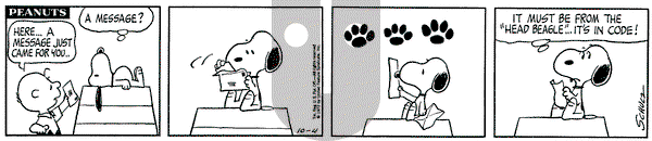 Peanuts on Wednesday October 4, 1972 Comic Strip