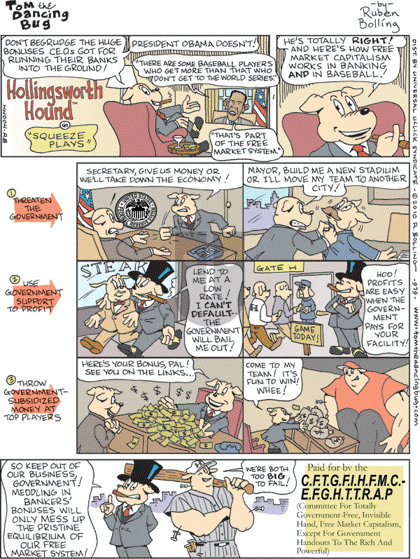 Tom the Dancing Bug on Saturday February 20, 2010 Comic Strip