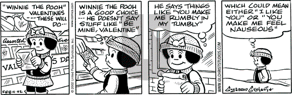 Nancy on Monday February 11, 2002 Comic Strip