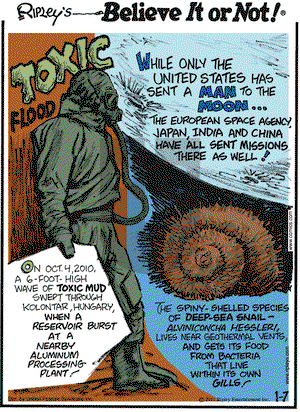 Ripley's Believe It or Not on Friday January 7, 2011 Comic Strip