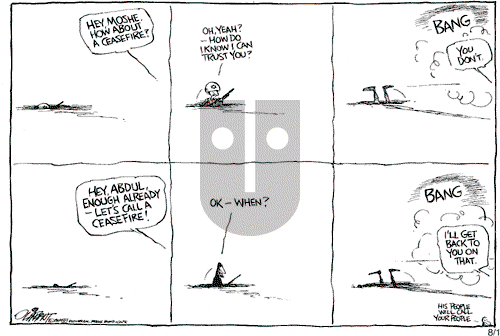 Pat Oliphant on Tuesday August 1, 2006 Comic Strip
