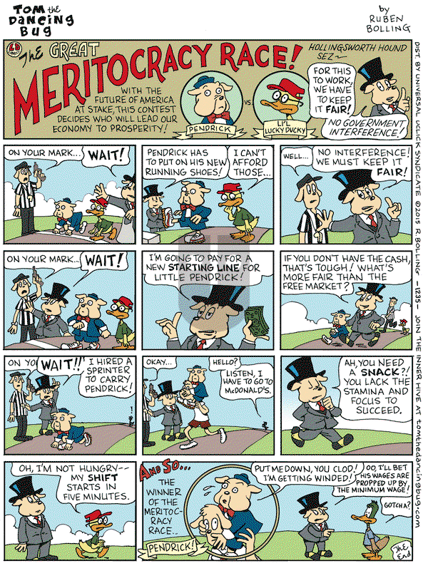 Tom the Dancing Bug on Friday April 24, 2015 Comic Strip