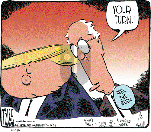 Tom Toles on Wednesday July 13, 2016 Comic Strip